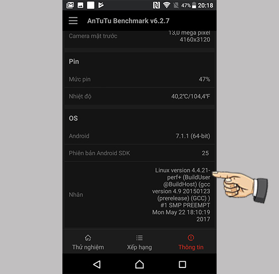 Thông tin cấu hình